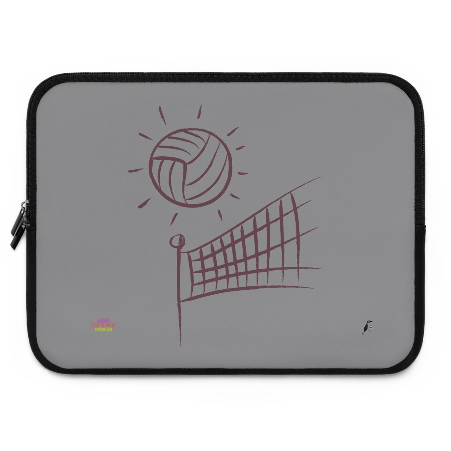 Laptop Sleeve: Volleyball Grey