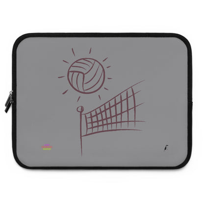 Laptop Sleeve: Volleyball Grey