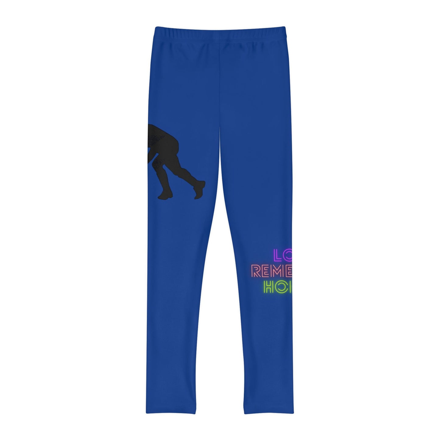 Youth Full-Length Leggings: Hockey Dark Blue