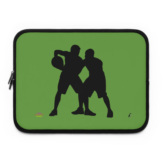 Laptop Sleeve: Basketball Green