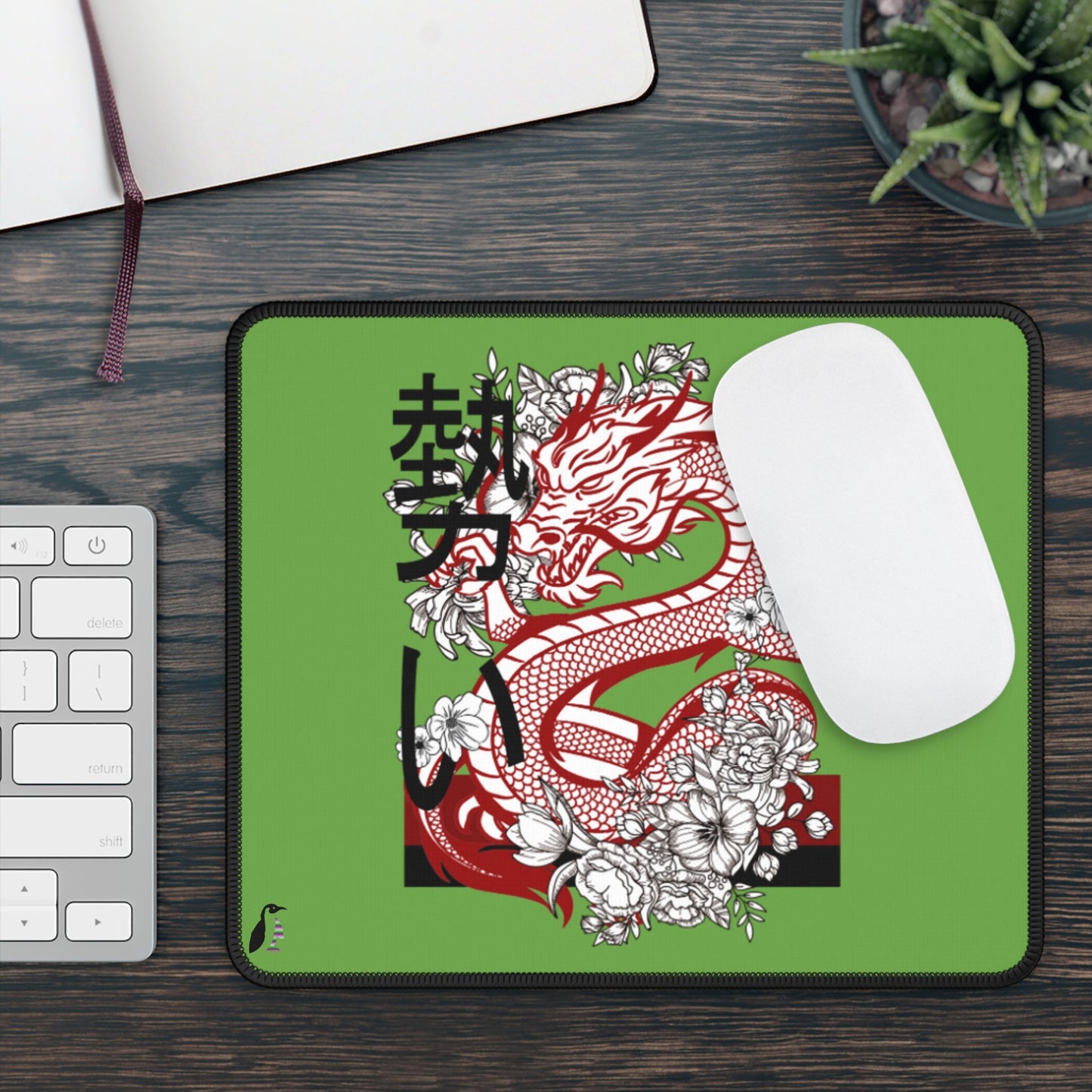 Gaming Mouse Pad: Dragons Green