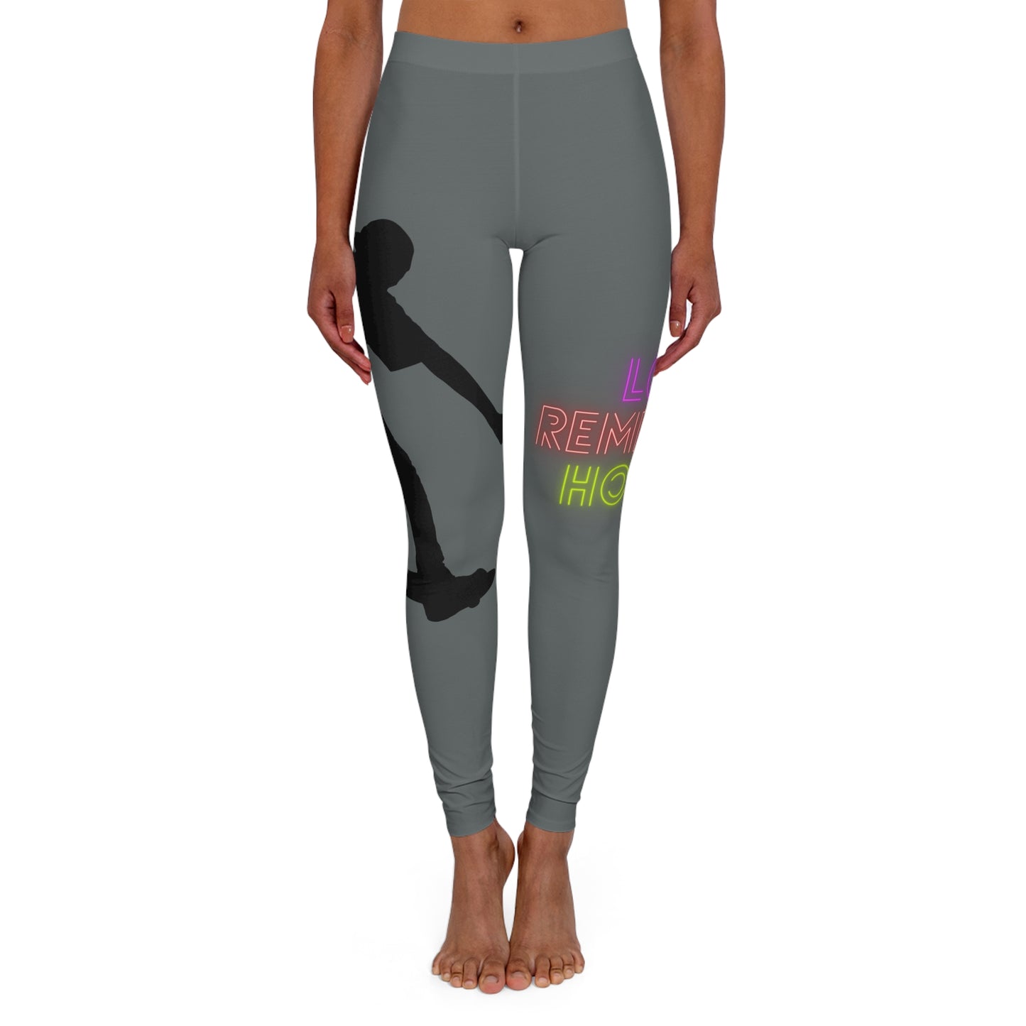 Women's Spandex Leggings: Skateboarding Dark Grey