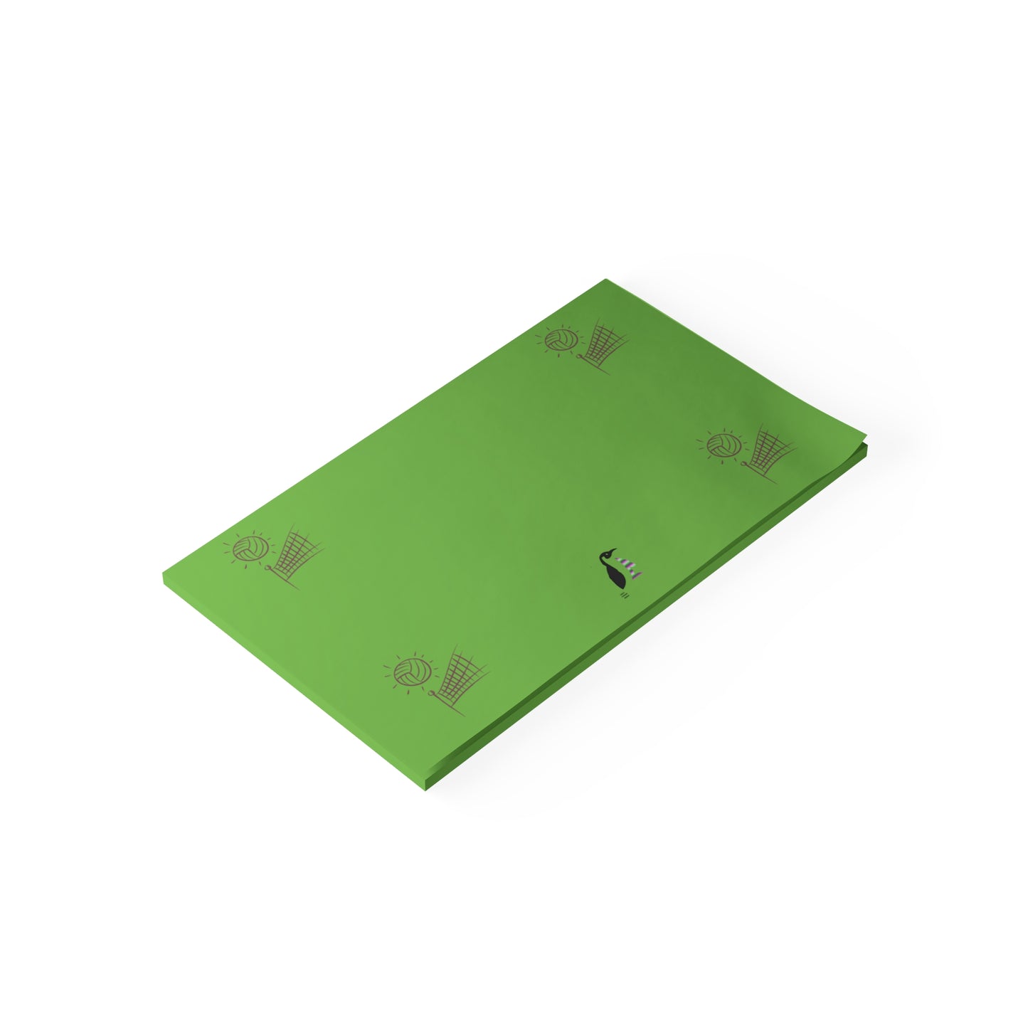 Post-it® Note Pads: Volleyball Green