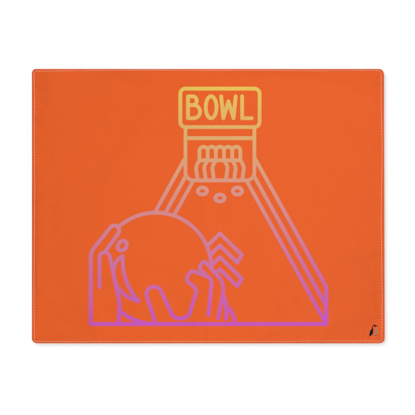 Placemat, 1pc: Bowling Orange