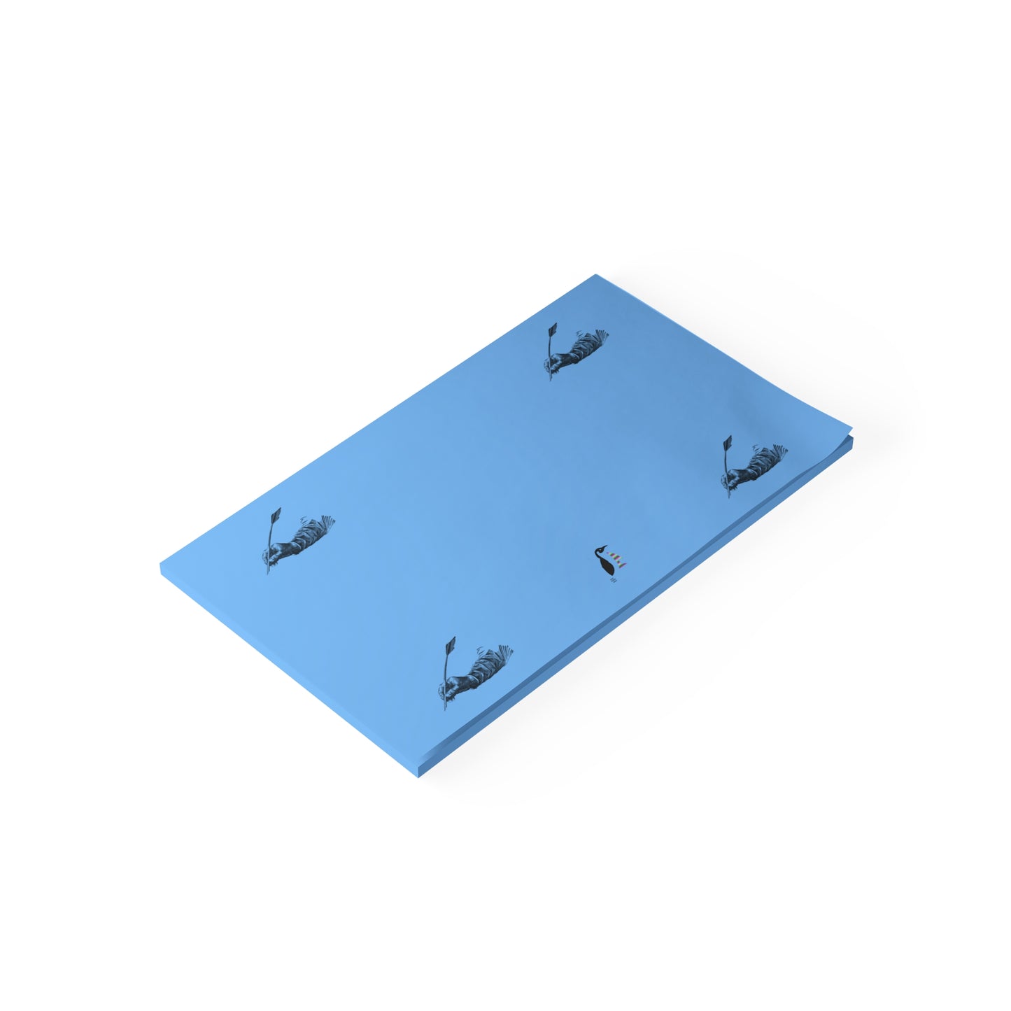 Post-it® Note Pads: Writing Lite Blue