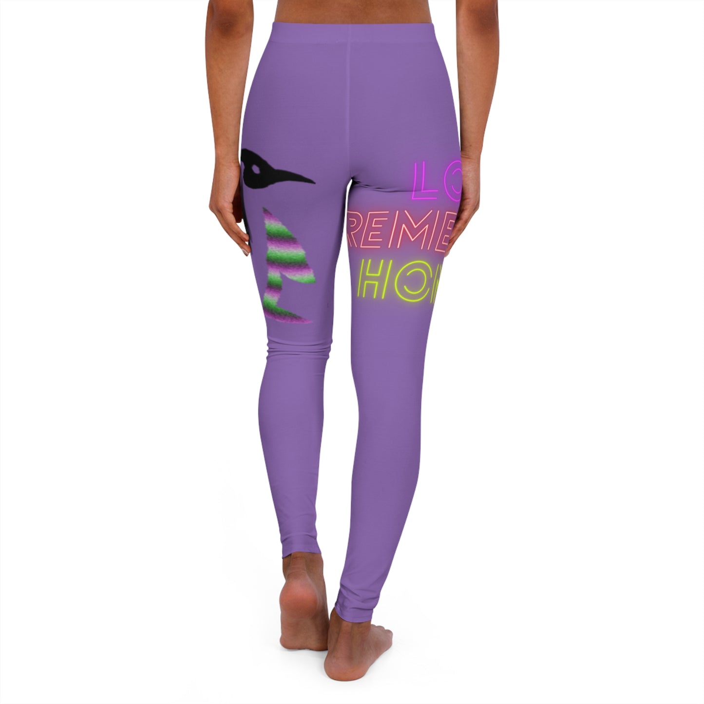 Women's Spandex Leggings: Lost Remember Honor Lite Purple