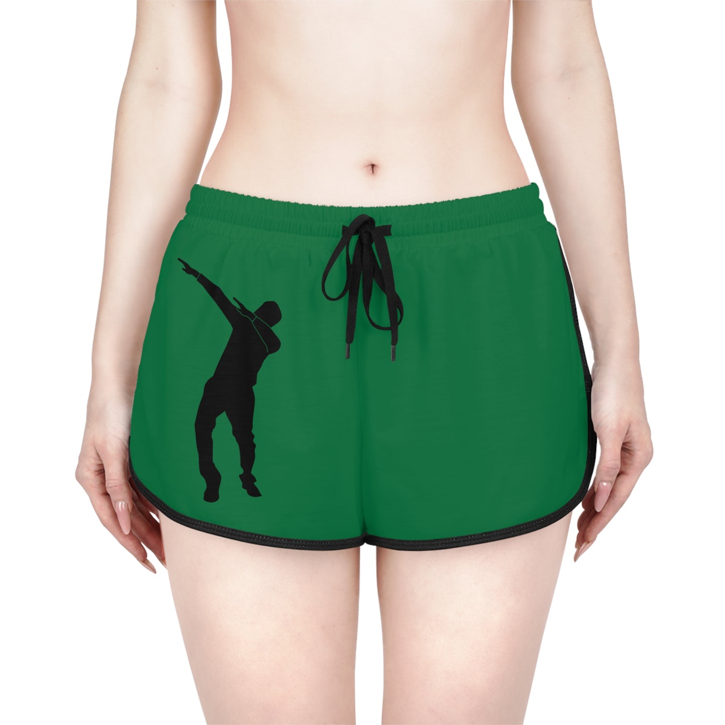 Women's Relaxed Shorts: Dance Dark Green