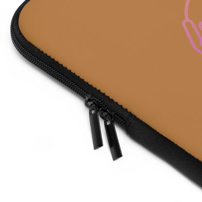 Laptop Sleeve: Bowling Lite Brown