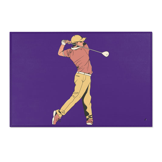 Area Rug (Rectangle): Golf Purple