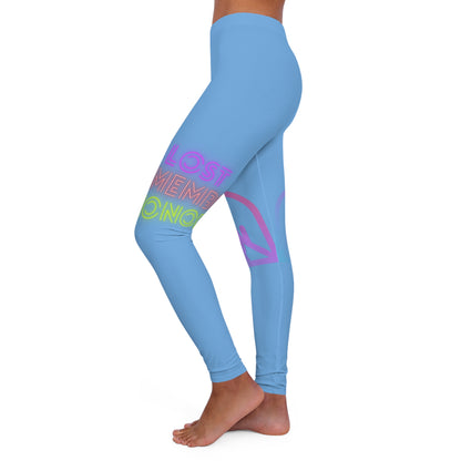 Women's Spandex Leggings: Gaming Lite Blue