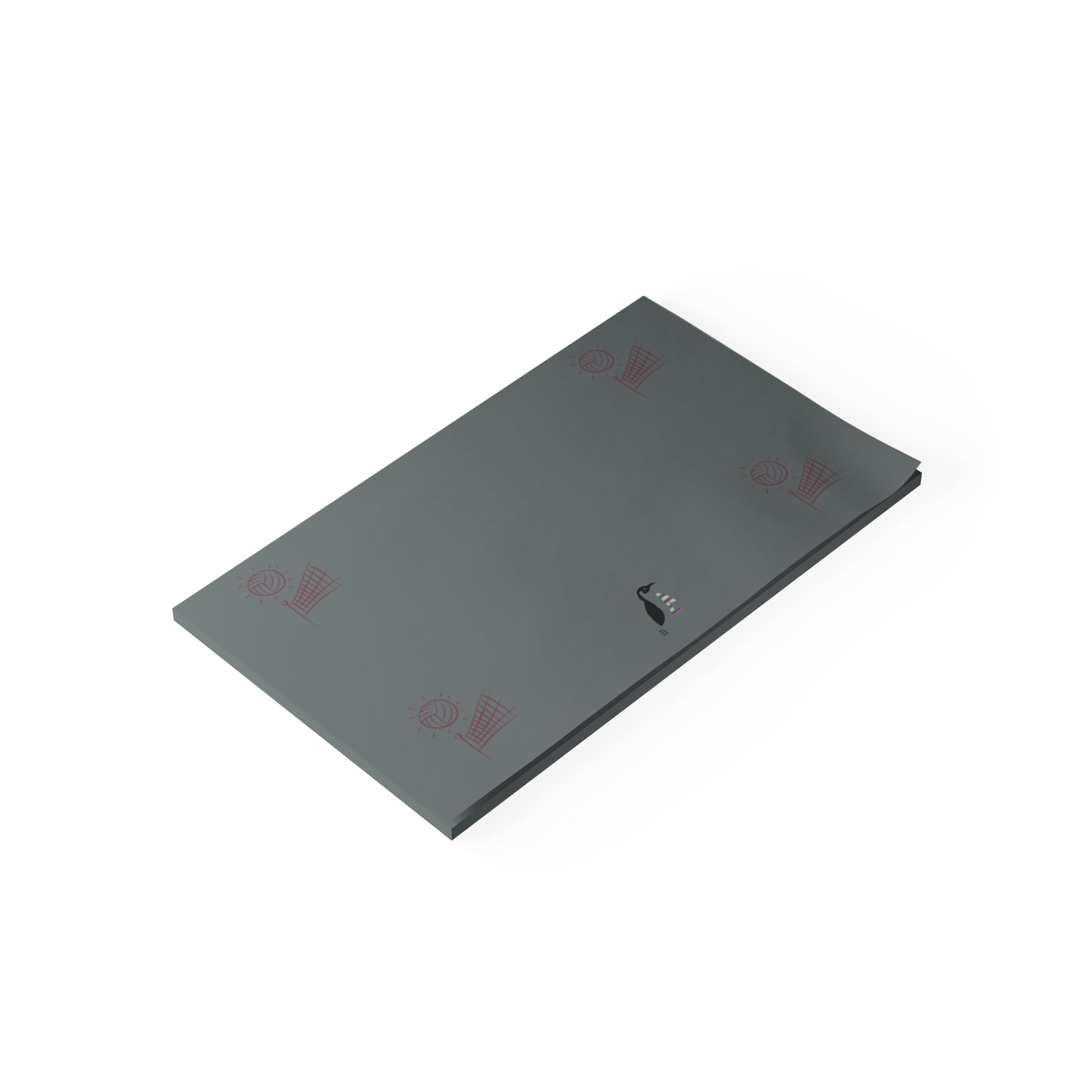 Post-it® Note Pads: Volleyball Dark Grey