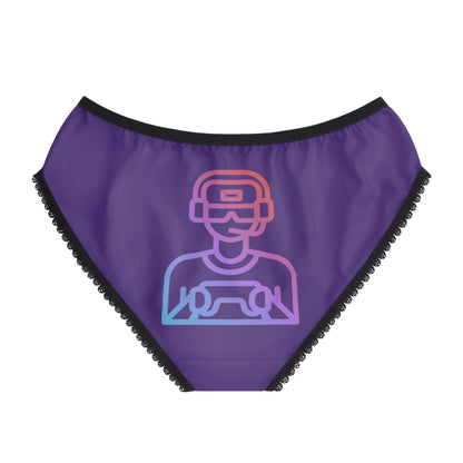 Women's Briefs: Gaming Purple