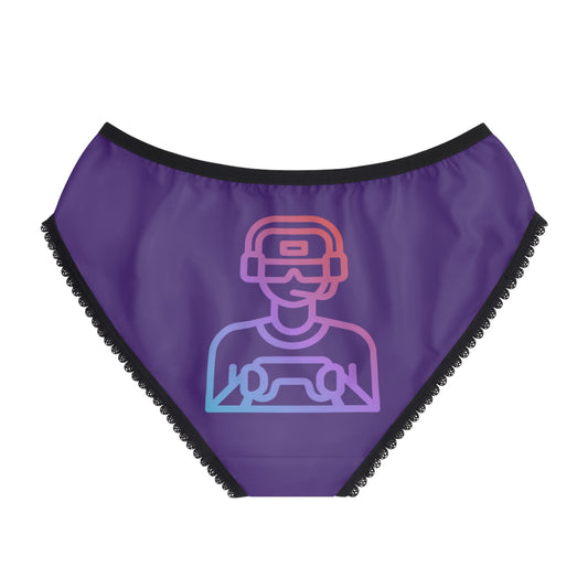 Women's Briefs: Gaming Purple