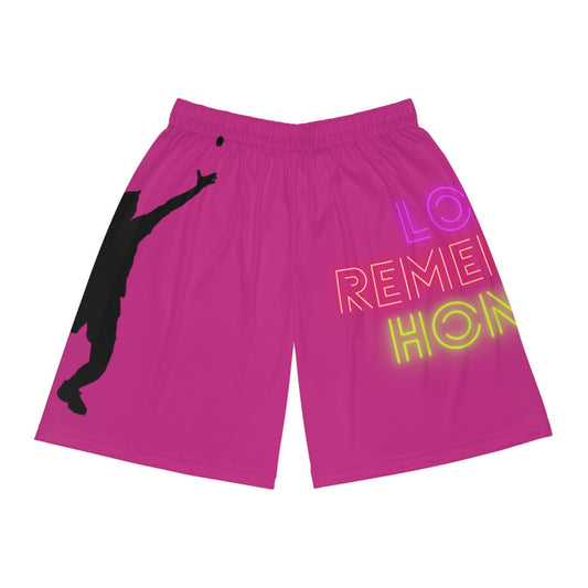 Basketball Shorts: Tennis Pink