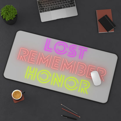 Desk Mat: Lost Remember Honor Lite Grey