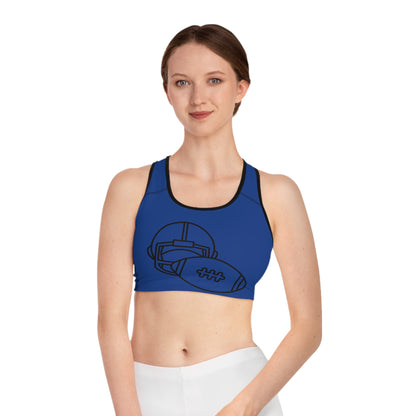 Sports Bra: Football Dark Blue