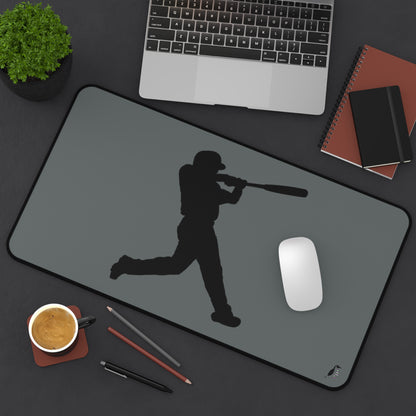 Desk Mat: Baseball Dark Grey