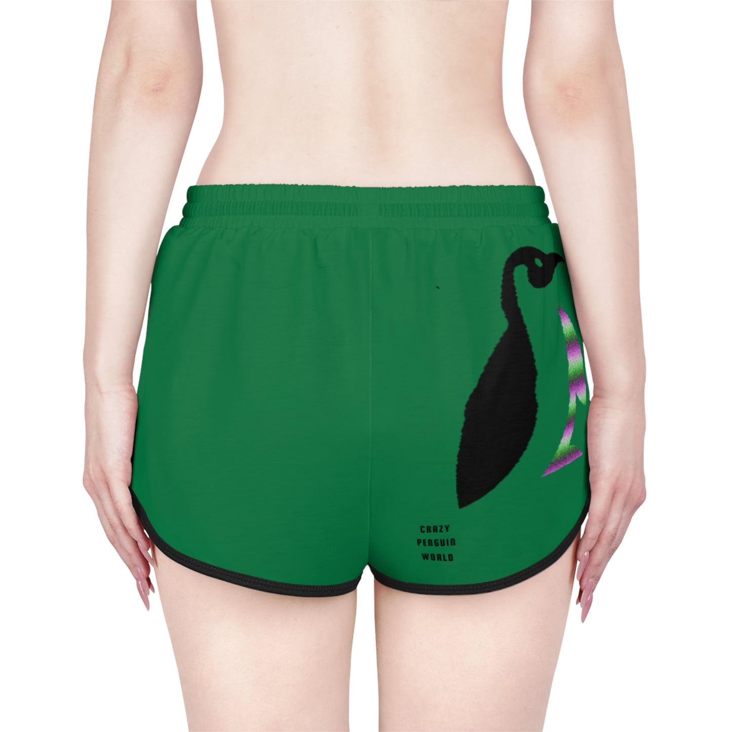 Women's Relaxed Shorts: Lost Remember Honor Dark Green