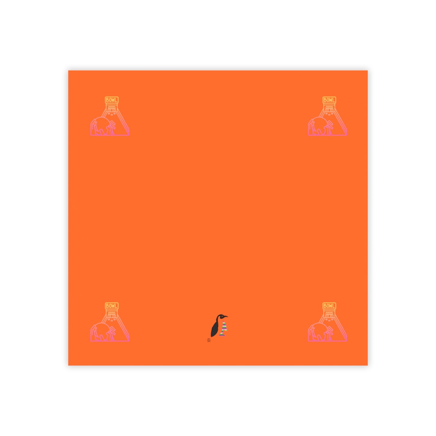 Post-it® Note Pads: Bowling Orange