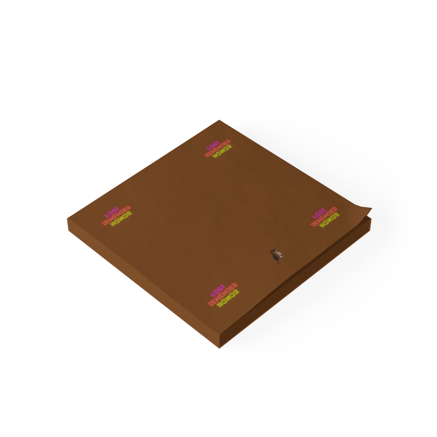 Post-it® Note Pads: Lost Remember Honor Brown