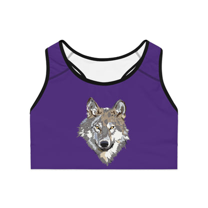 Sports Bra: Wolves Purple