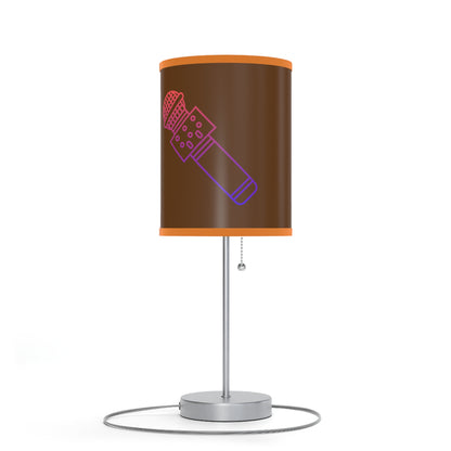 Lamp on a Stand, US|CA plug: Music Brown