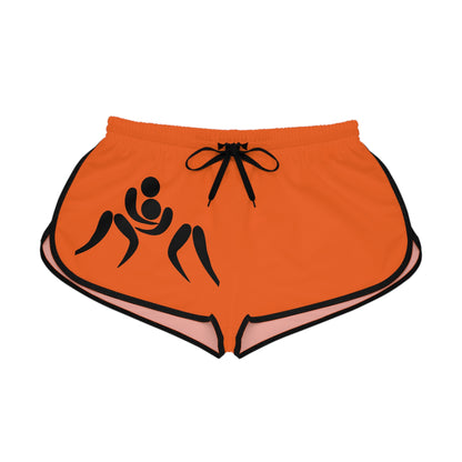 Women's Relaxed Shorts: Wrestling Orange