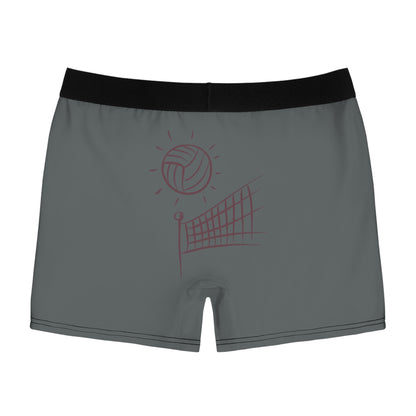 Men's Boxer Briefs: Volleyball Dark Grey