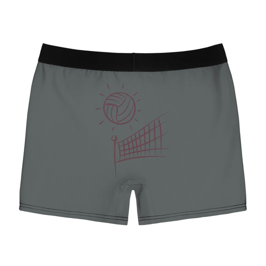 Men's Boxer Briefs: Volleyball Dark Grey