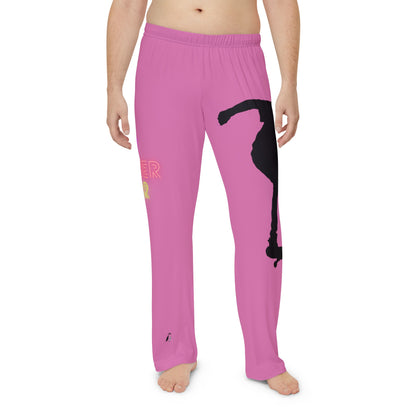 Men's Pajama Pants: Skateboarding Pink