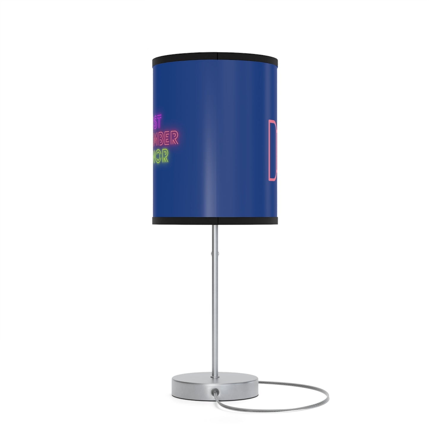 Lamp on a Stand, US|CA plug: Fight Cancer Dark Blue