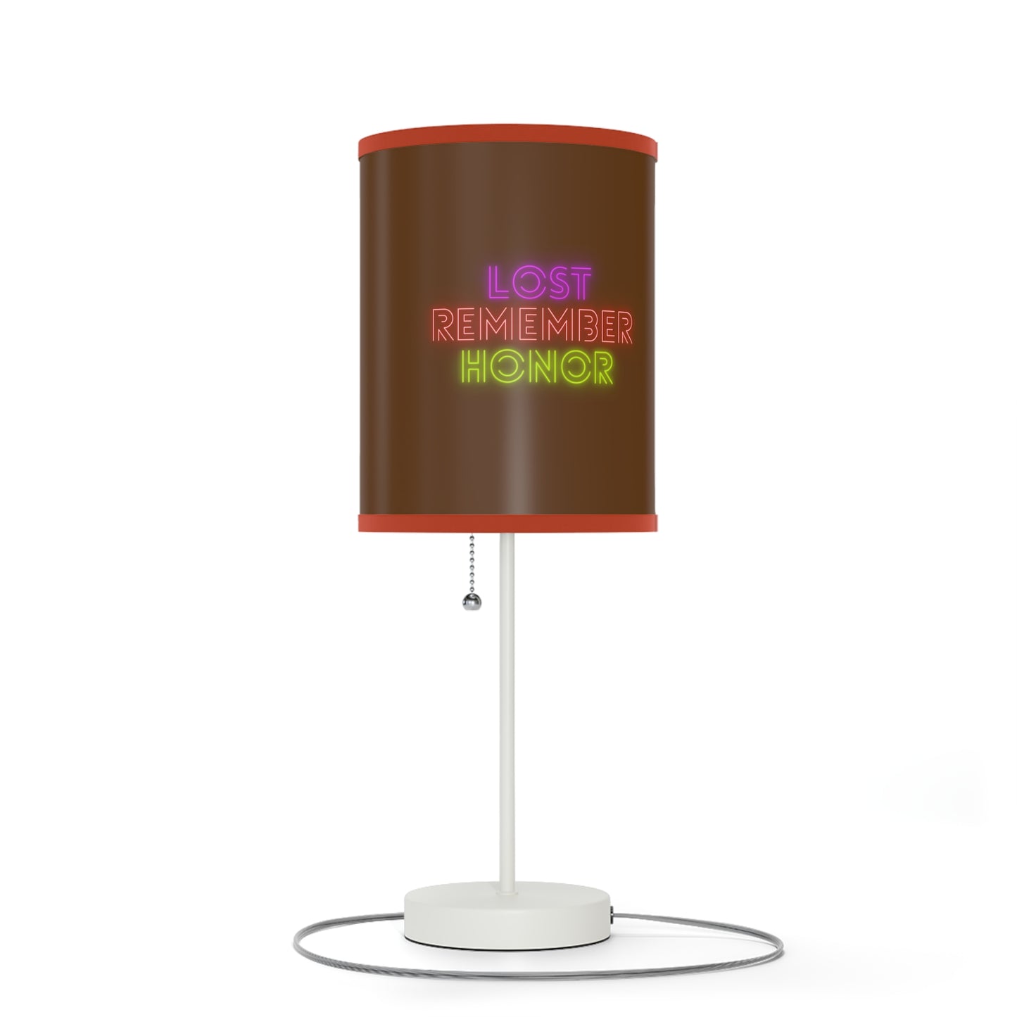 Lamp on a Stand, US|CA plug: Fight Cancer Brown