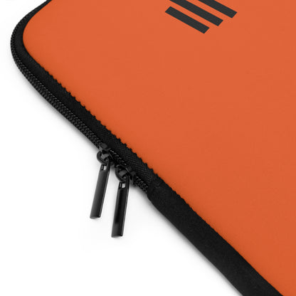 Laptop Sleeve: Weightlifting Orange