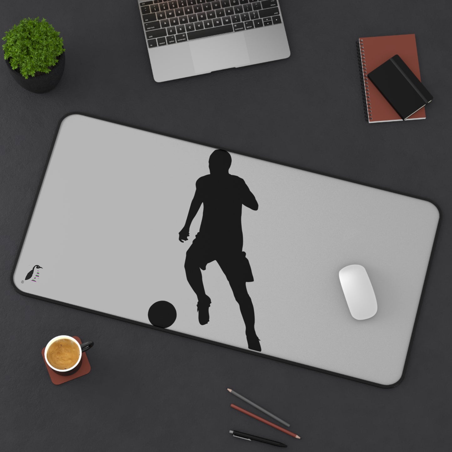 Desk Mat: Soccer Lite Grey