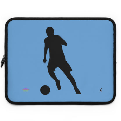 Laptop Sleeve: Soccer Lite Blue