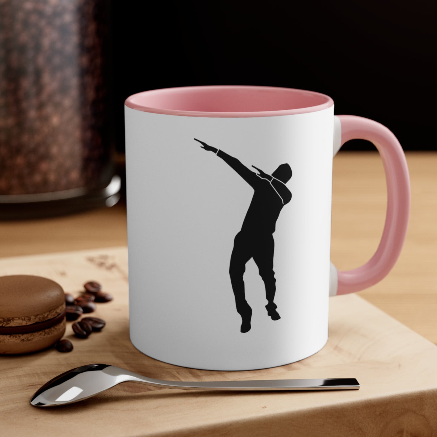Accent Coffee Mug, 11oz: Dance White