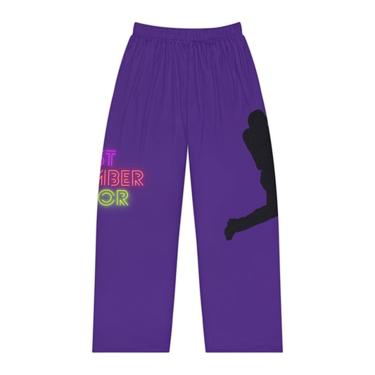 Women's Pajama Pants: Baseball Purple