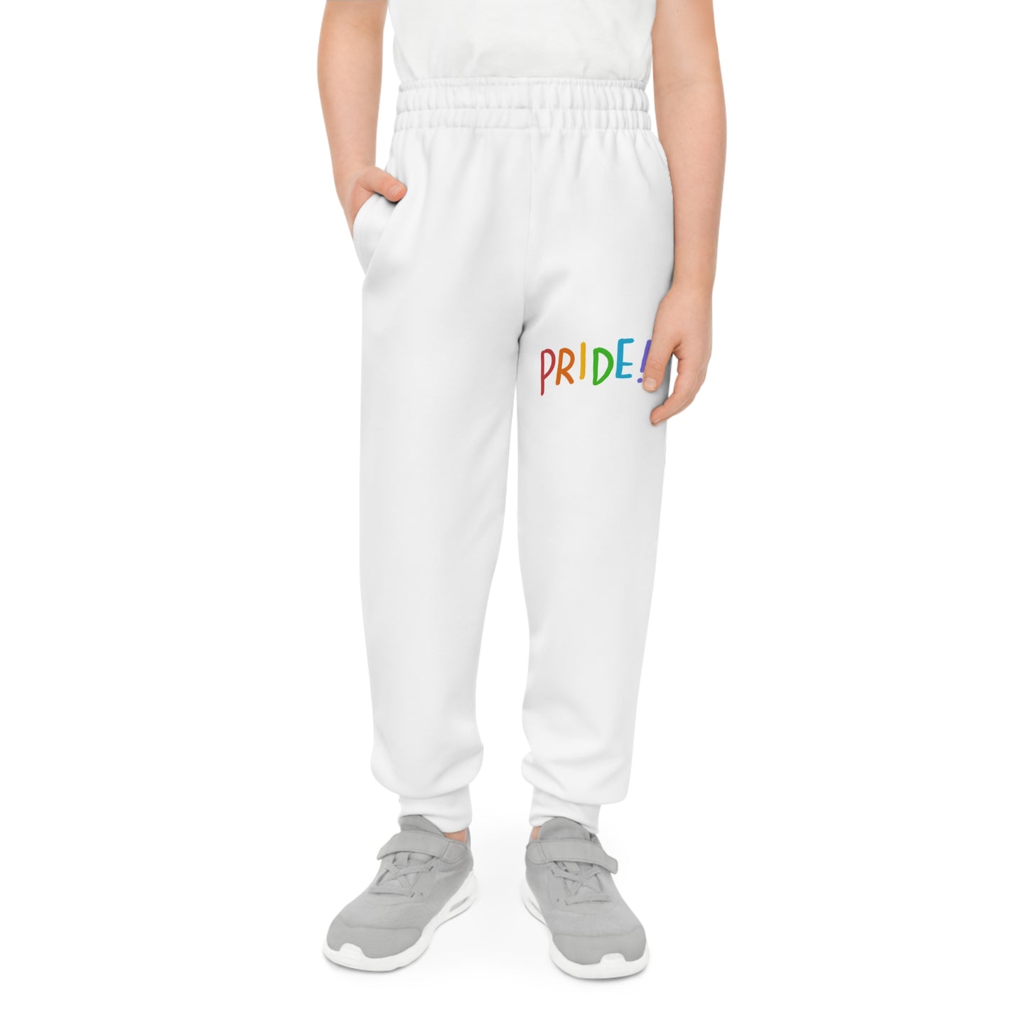 Youth Joggers: LGBTQ Pride White