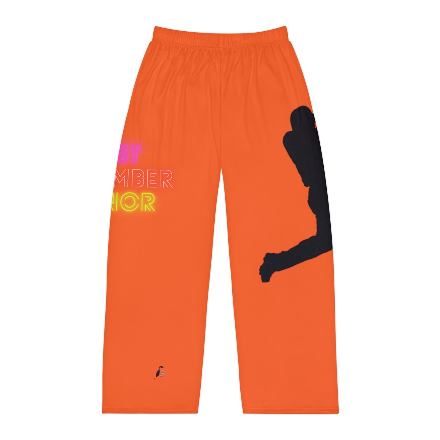 Men's Pajama Pants: Baseball Orange