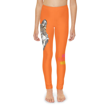 Youth Full-Length Leggings: Wolves Crusta