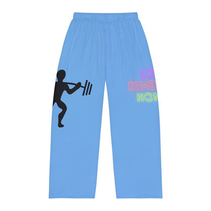 Men's Pajama Pants: Weightlifting Lite Blue