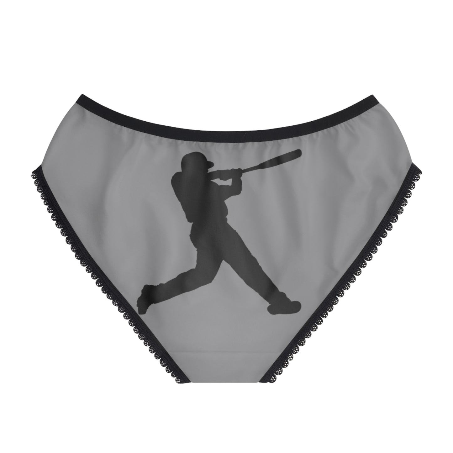 Women's Briefs: Baseball Grey