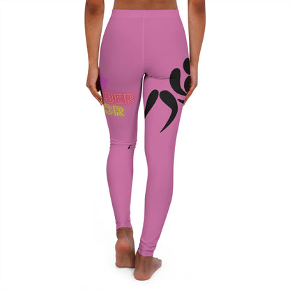 Women's Spandex Leggings: Wrestling Lite Pink