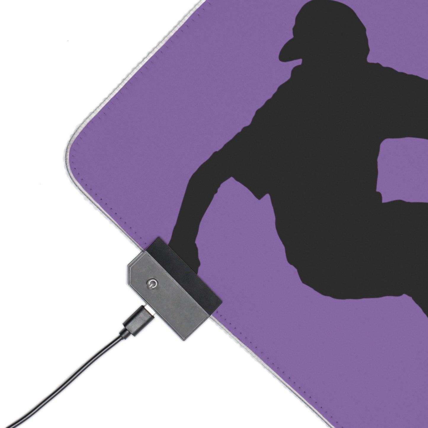 LED Gaming Mouse Pad: Skateboarding Lite Purple