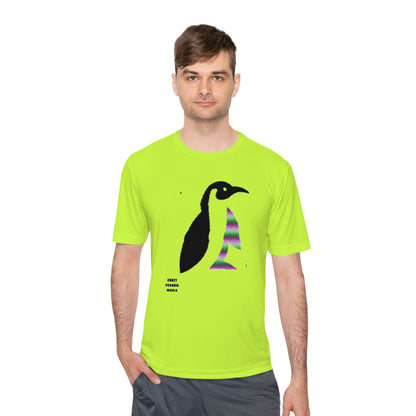 Moisture Wicking Tee: Crazy Penguin World Logo #2