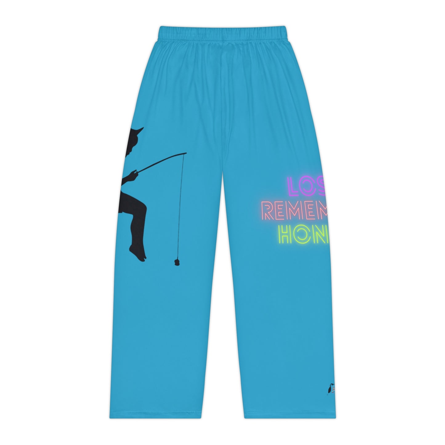 Women's Pajama Pants: Fishing Turquoise