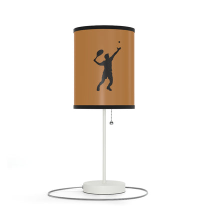 Lamp on a Stand, US|CA plug: Tennis Lite Brown