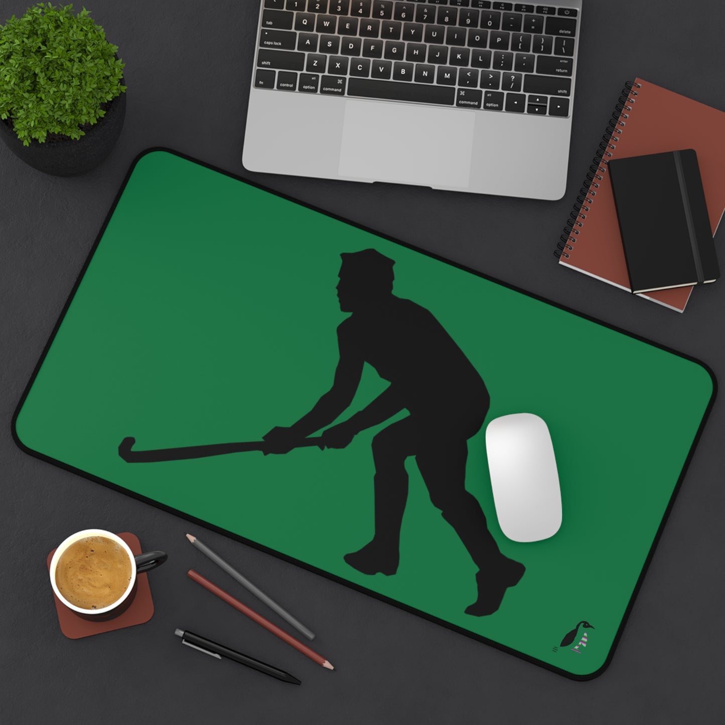 Desk Mat: Hockey Dark Green