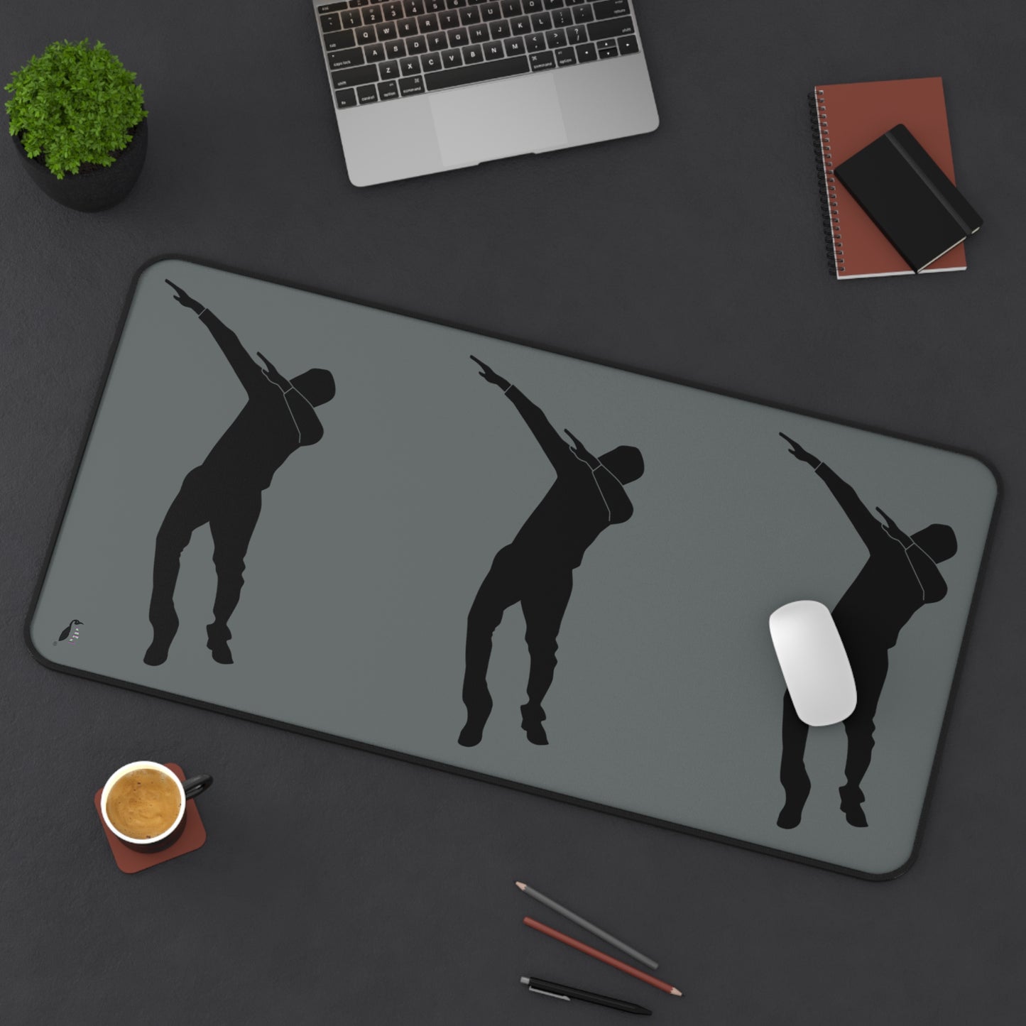 Desk Mat: Dance Dark Grey