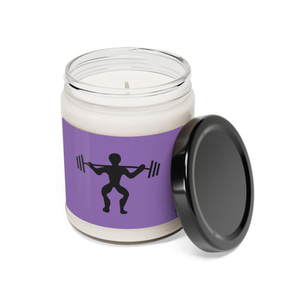 Scented Soy Candle, 9oz: Weightlifting Lite Purple